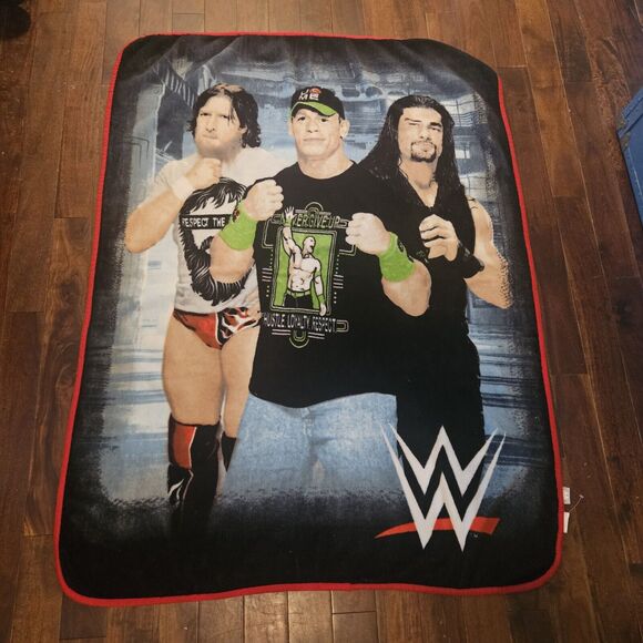 WWE Roman Reigns Wrestling Plush Fleece Throw Gift Blanket John Cena Champ Bryan - Picture 1 of 8